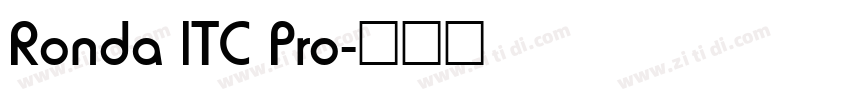 Ronda ITC Pro字体转换